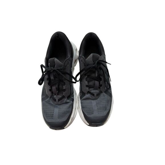 On Mens Eclipse Black Cloudrunner 2 Lace Up Athletic Running Sneakers Size 10.5
